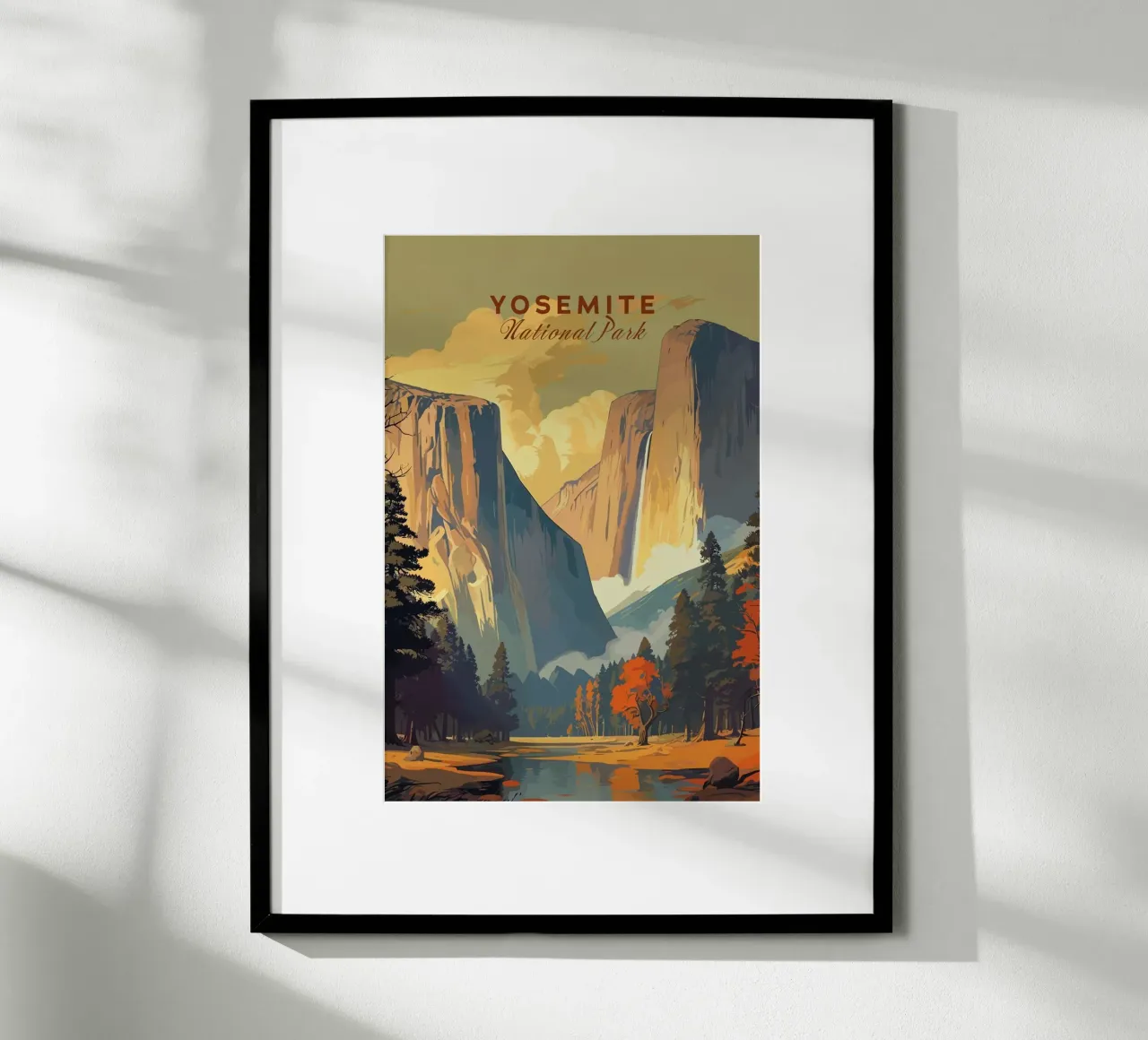 Yosemite III poster con telaio in plastica da Morgan Scotts