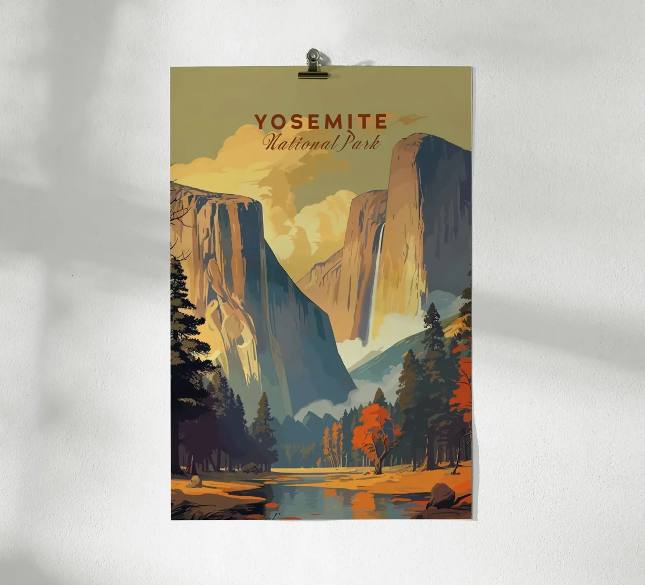 Yosemite III poster con telaio in plastica da Morgan Scotts