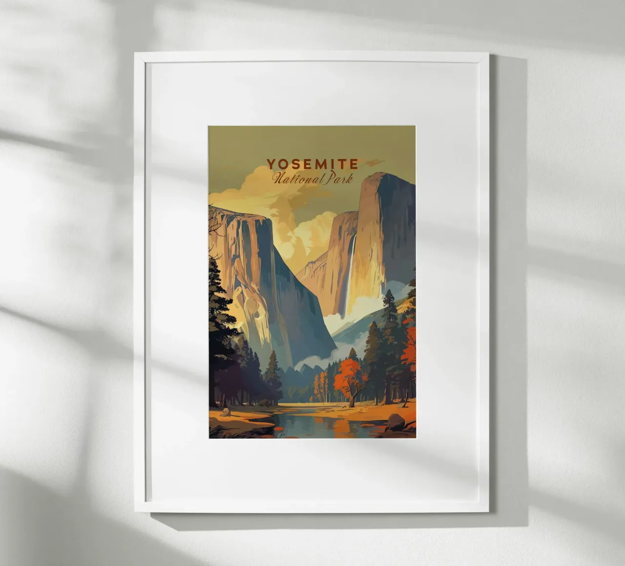 Yosemite III poster con telaio in plastica da Morgan Scotts