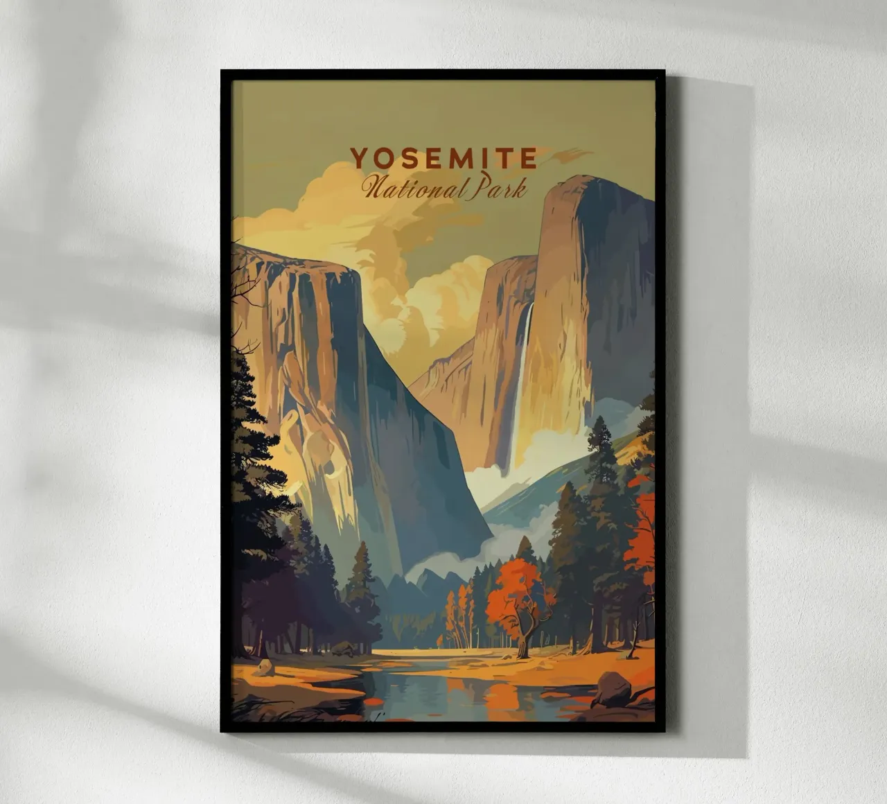 Yosemite III poster con telaio in plastica da Morgan Scotts