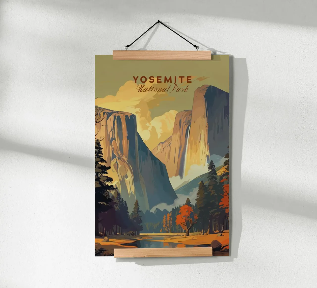 Yosemite III poster con telaio in plastica da Morgan Scotts