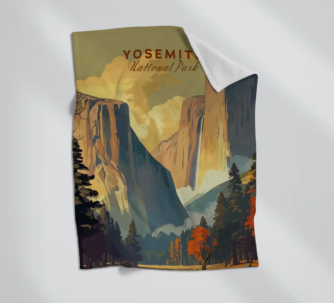 Yosemite III coperta in pile da Morgan Scotts