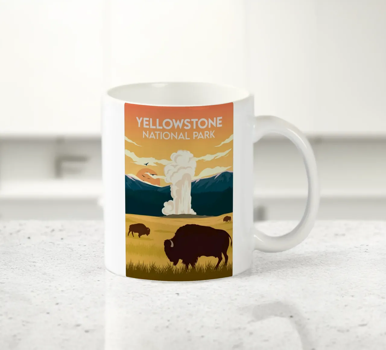 Yellowstone I tazza in ceramica da Morgan Scotts