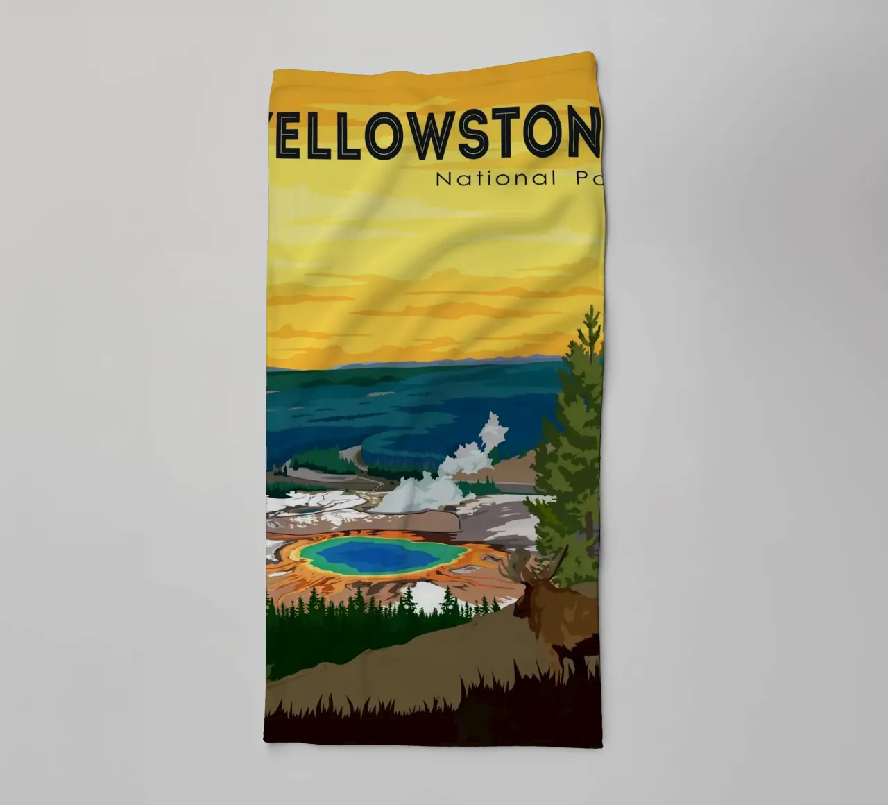 Yellowstone II asciugamano da bagno da Morgan Scotts