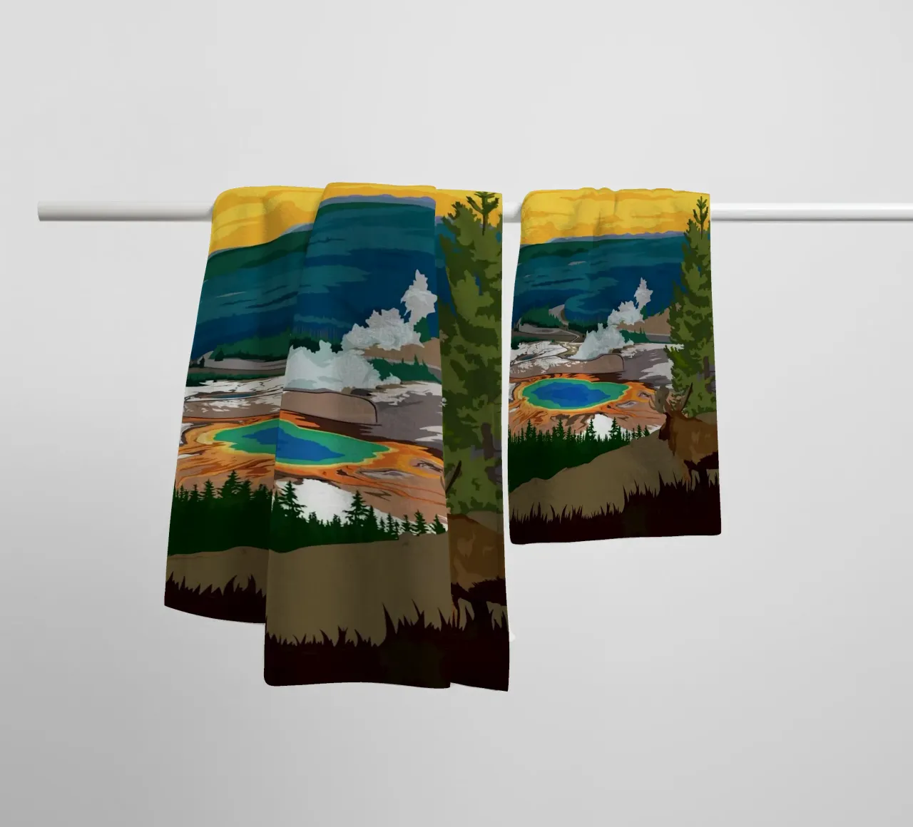 Yellowstone II asciugamano da bagno da Morgan Scotts