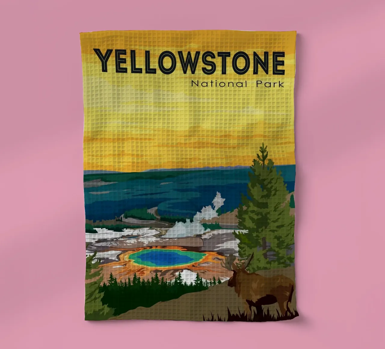 Yellowstone II canovaccio da cucina da Morgan Scotts