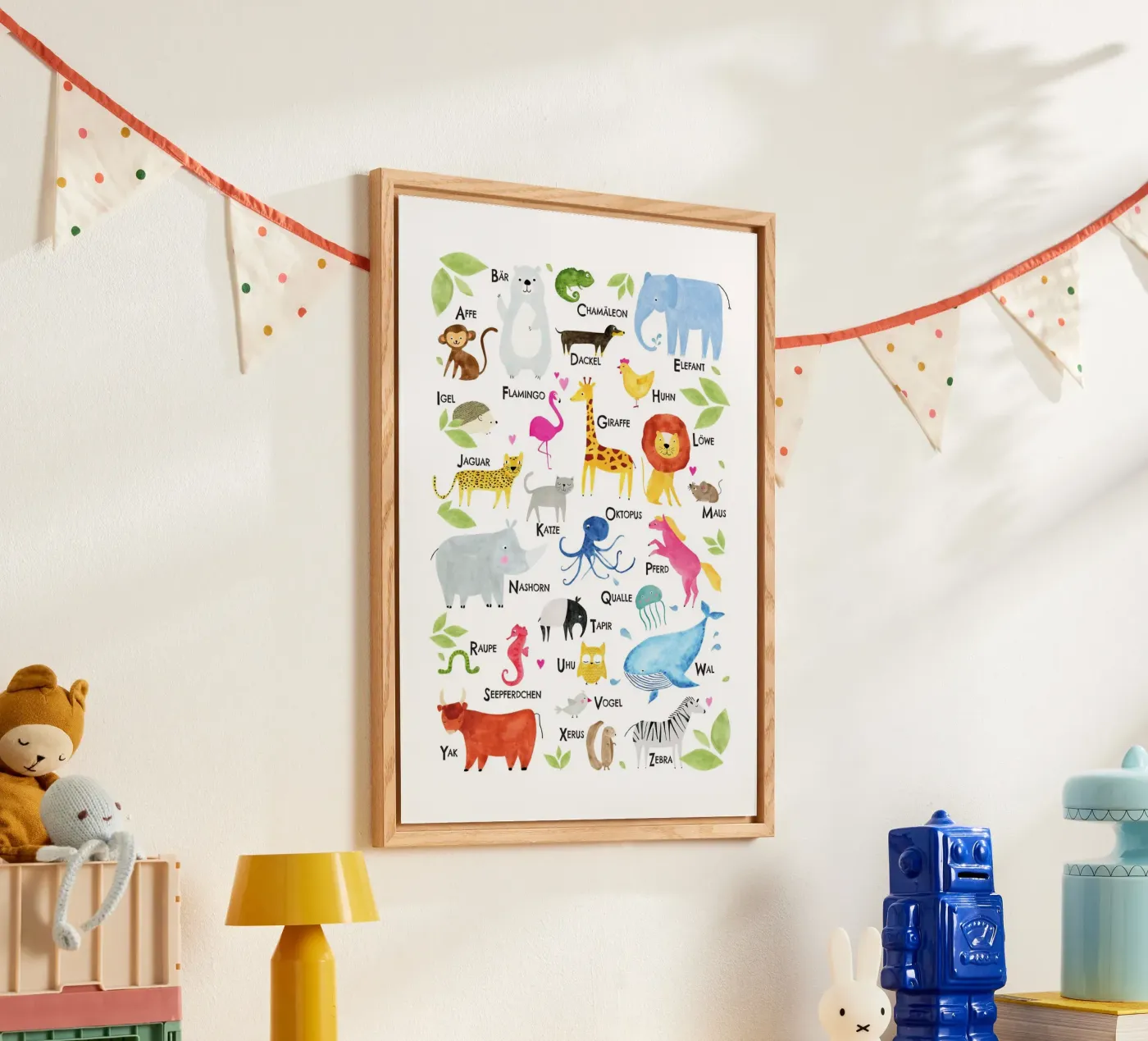 ABC Tiere, weiss plexiglass da Fraysein Design