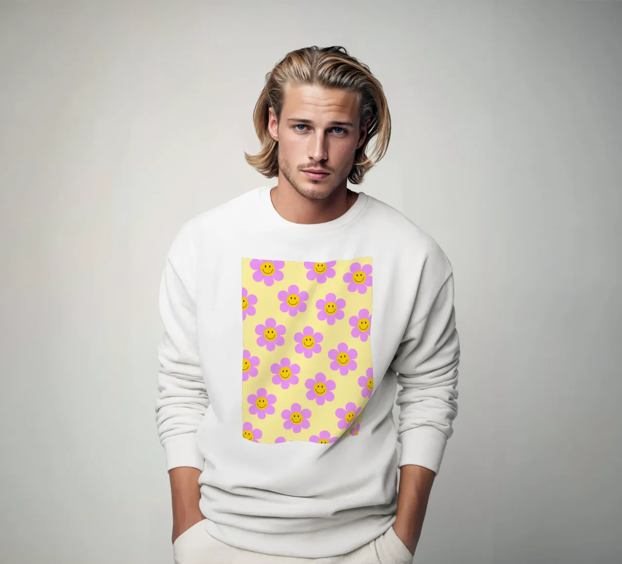 Sunflower Smile Pattern felpa da Attaboy Dsgn