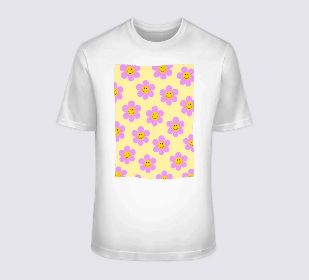 Sunflower Smile Pattern t-shirt by Attaboy Dsgn