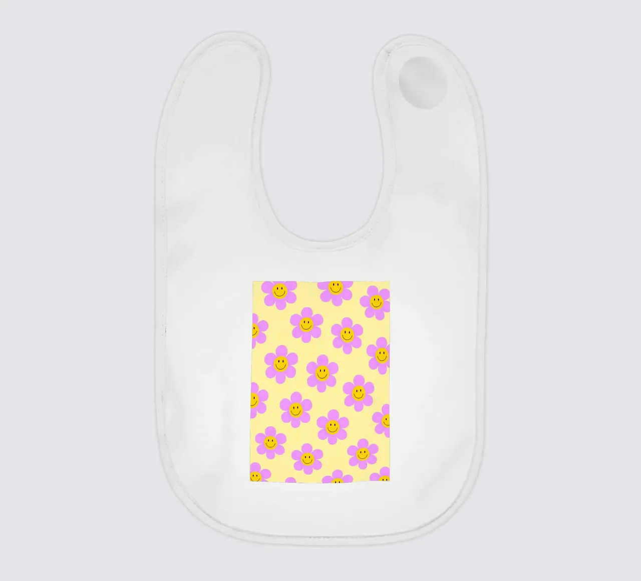 Sunflower Smile Pattern bavaglino da Attaboy Dsgn