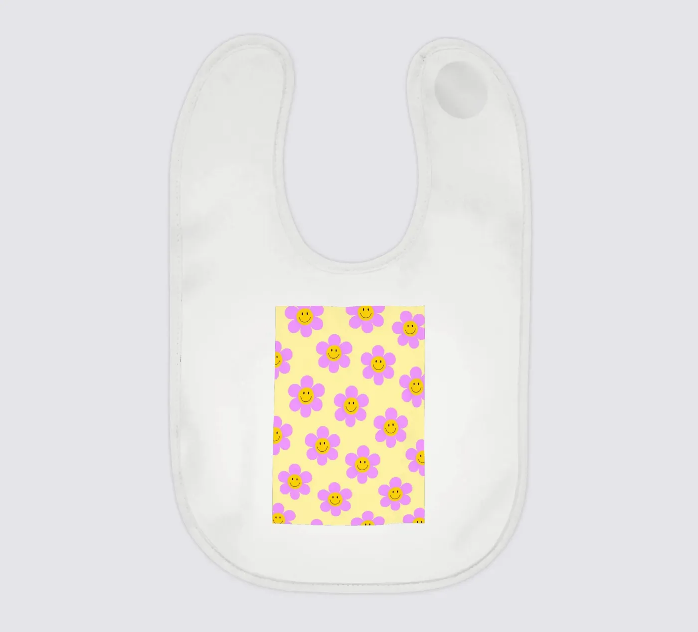 Sunflower Smile Pattern bavaglino da Attaboy Dsgn