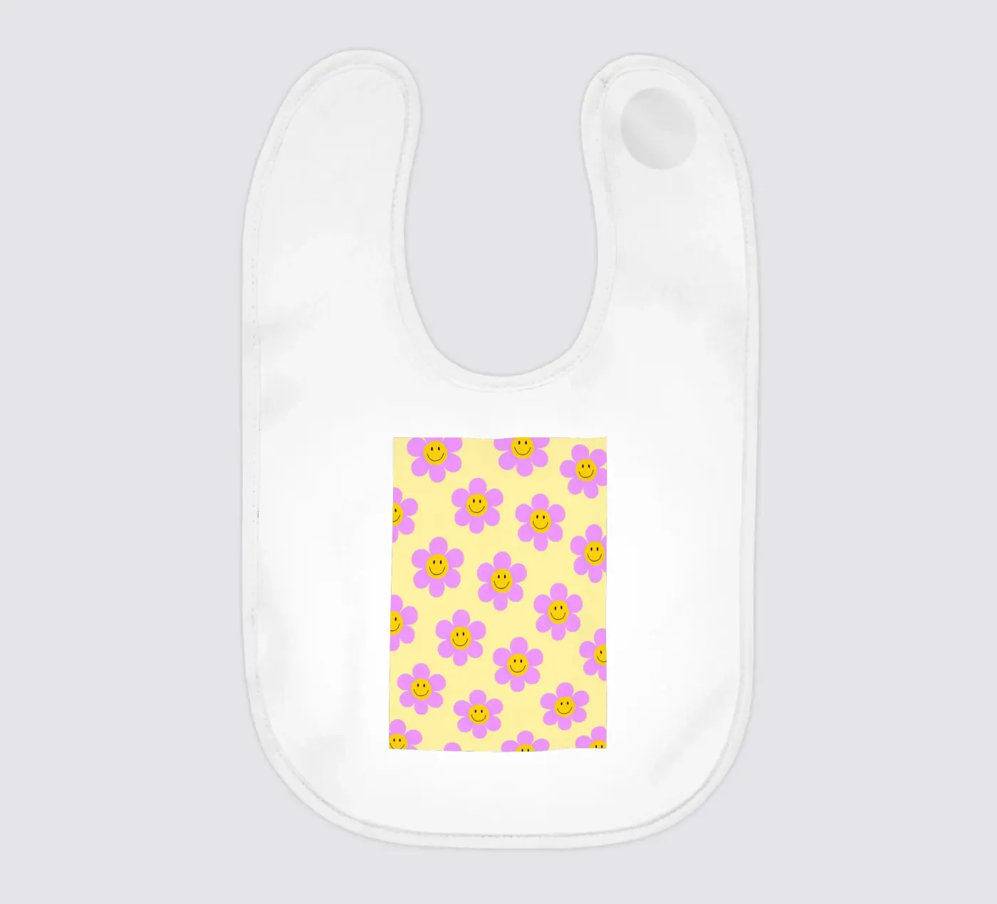 Sunflower Smile Pattern bavaglino da Attaboy Dsgn