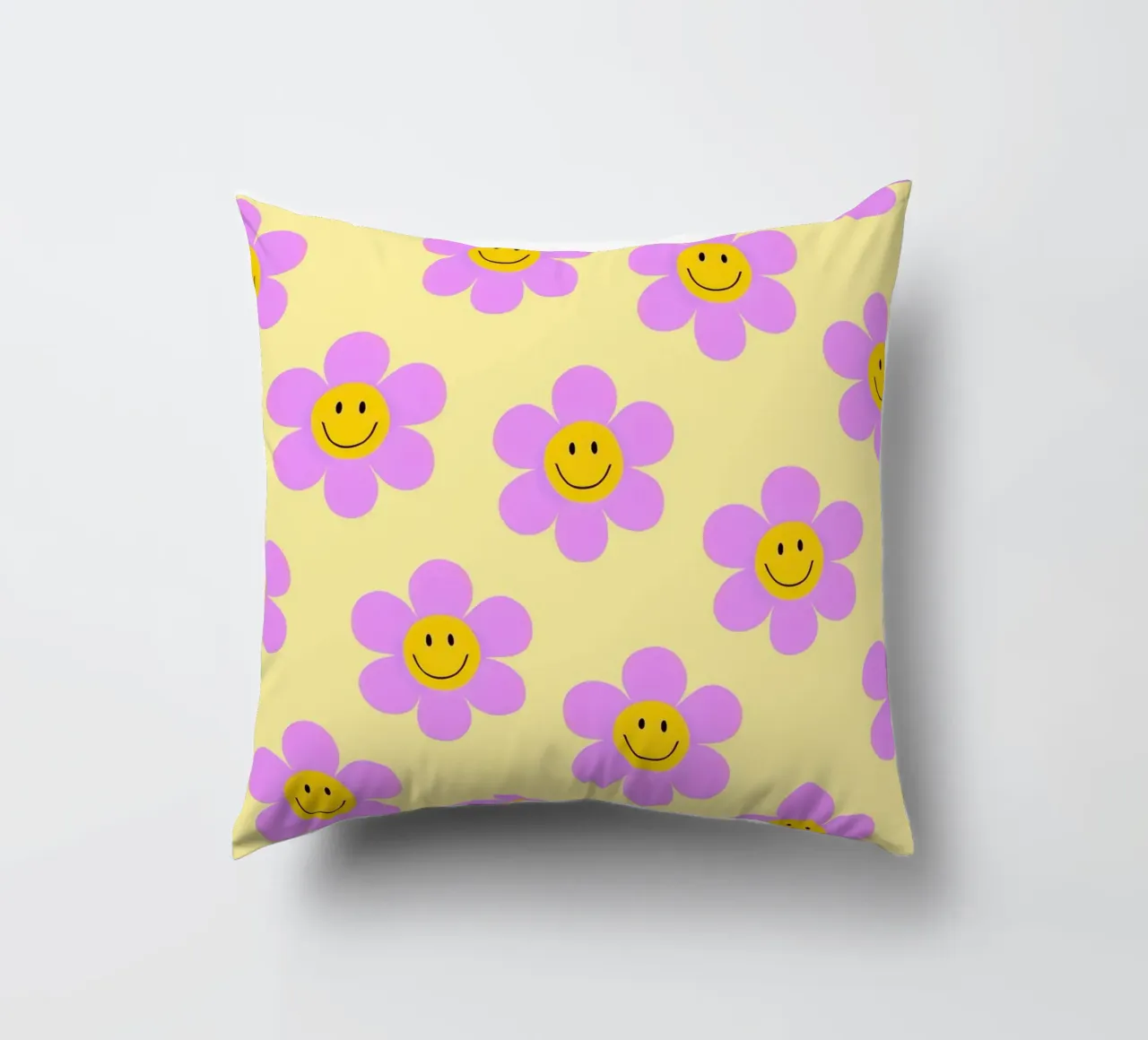 Sunflower Smile Pattern cuscino da Attaboy Dsgn