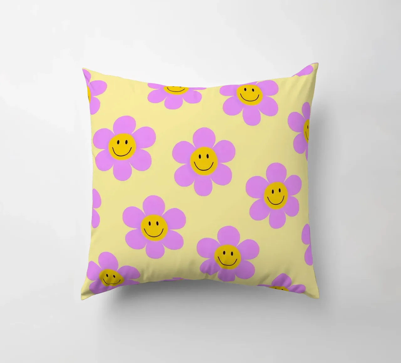 Sunflower Smile Pattern cuscino da Attaboy Dsgn