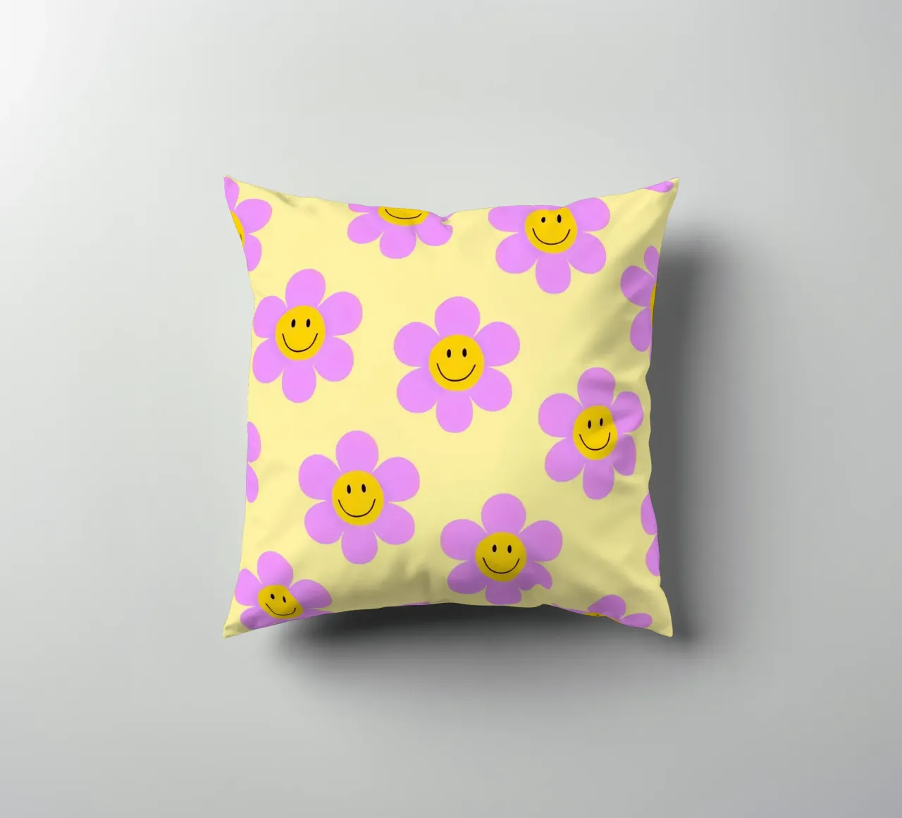 Sunflower Smile Pattern cuscino da Attaboy Dsgn