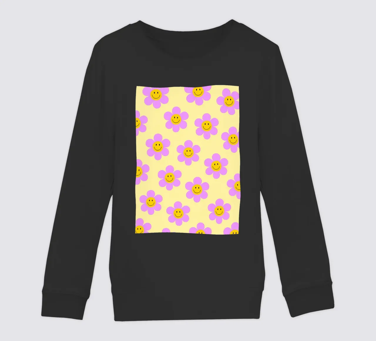 Sunflower Smile Pattern felpa bambino da Attaboy Dsgn