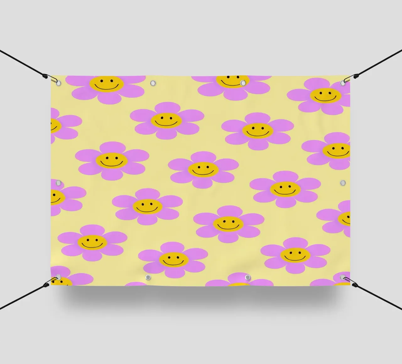 Sunflower Smile Pattern telo in pvc da Attaboy Dsgn