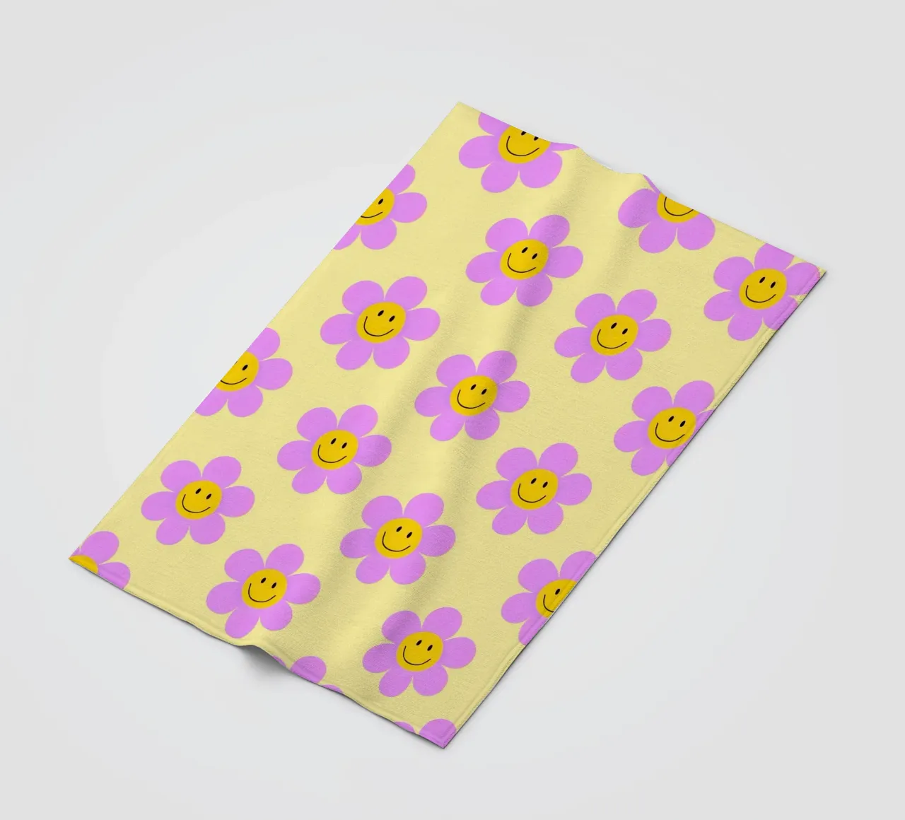 Sunflower Smile Pattern coperta in pile da Attaboy Dsgn
