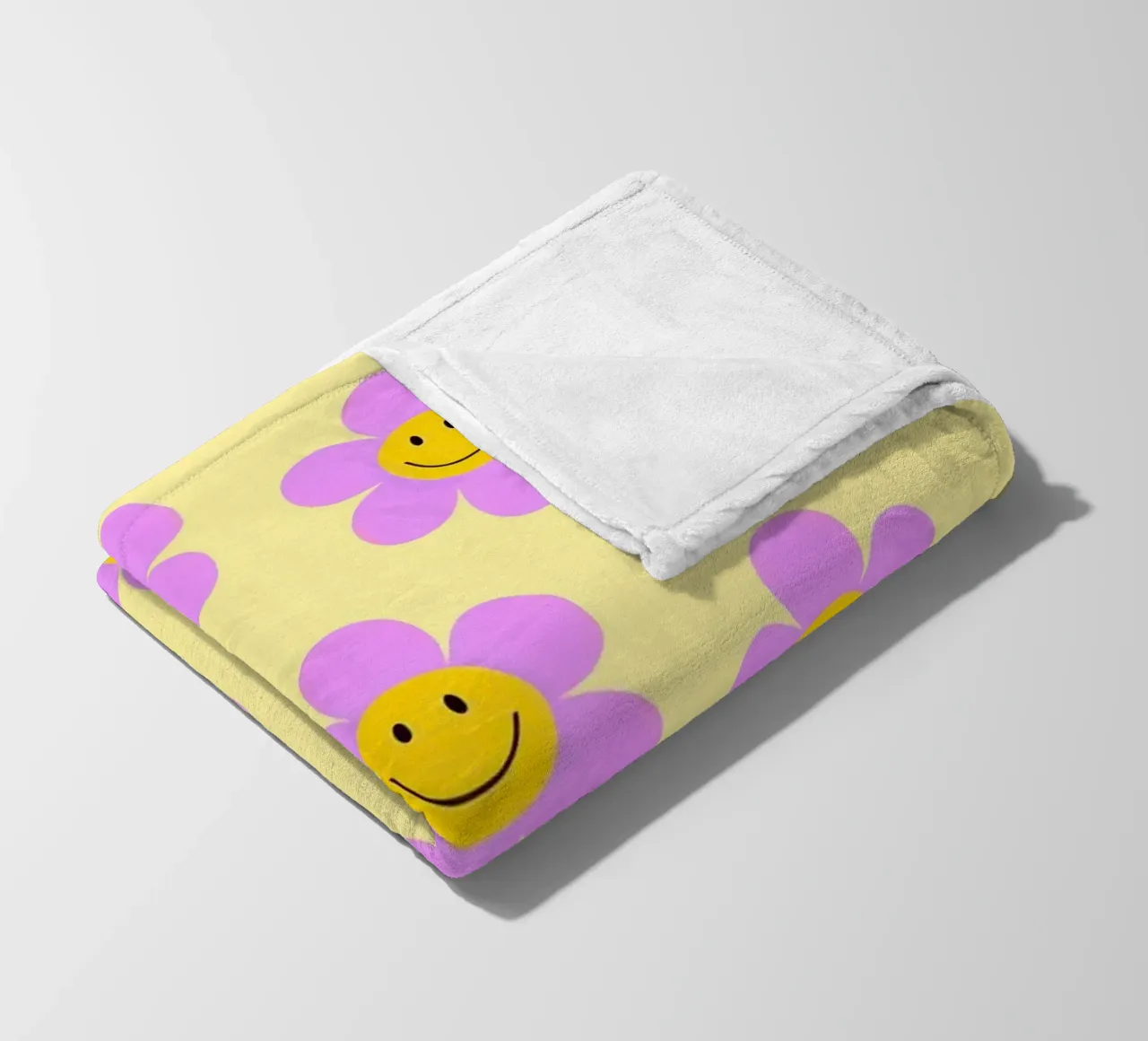 Sunflower Smile Pattern coperta in pile da Attaboy Dsgn