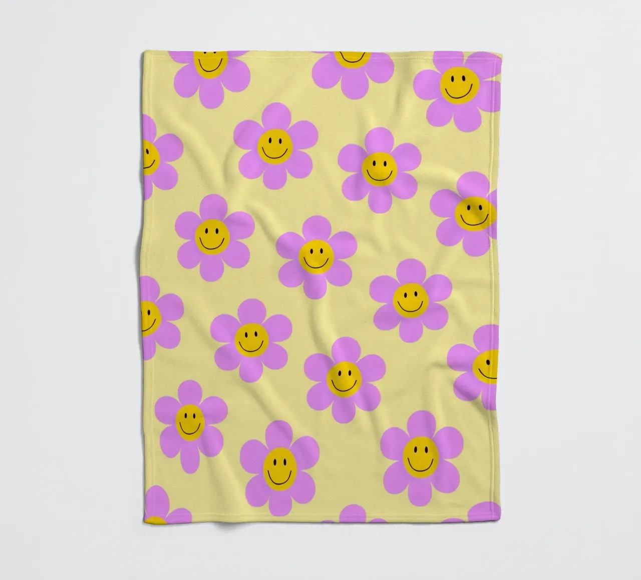 Sunflower Smile Pattern coperta in pile da Attaboy Dsgn