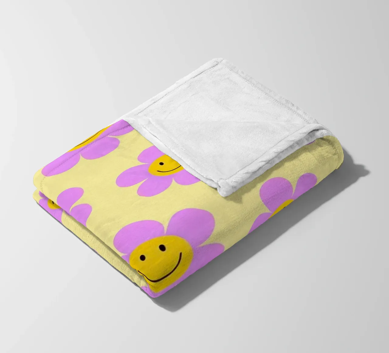 Sunflower Smile Pattern coperta in pile da Attaboy Dsgn