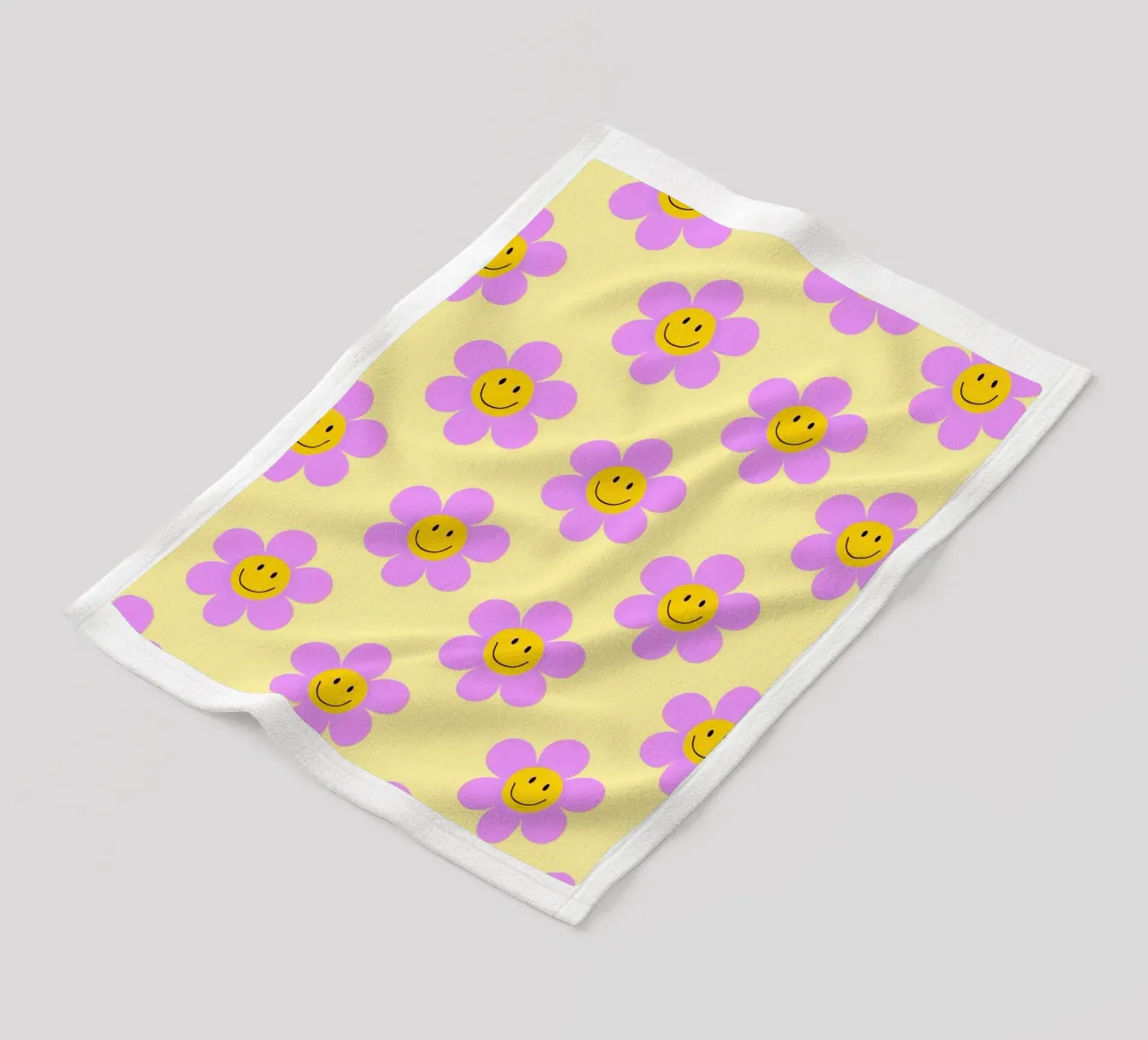 Sunflower Smile Pattern coperta in pile da Attaboy Dsgn