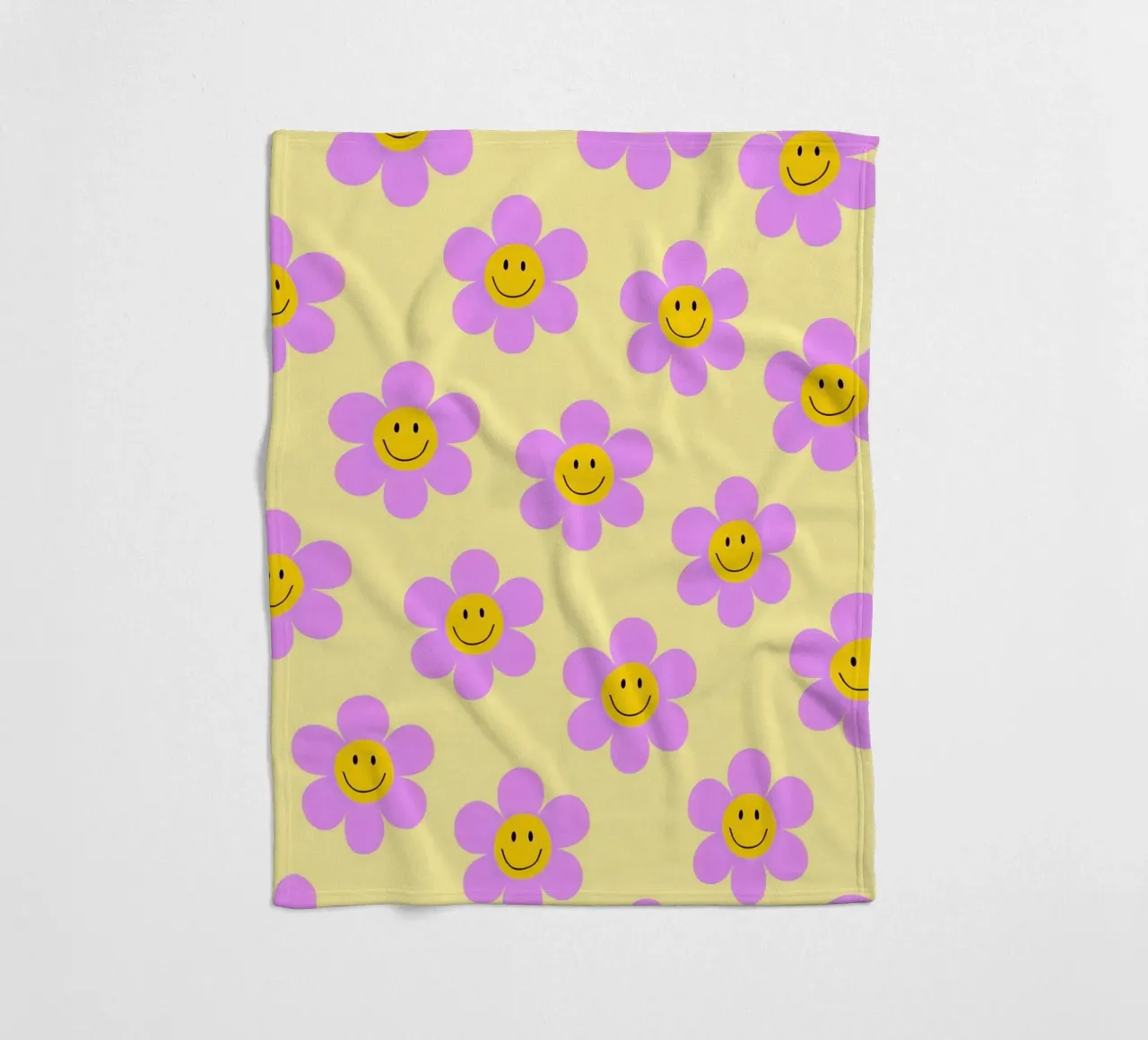 Sunflower Smile Pattern coperta in pile da Attaboy Dsgn