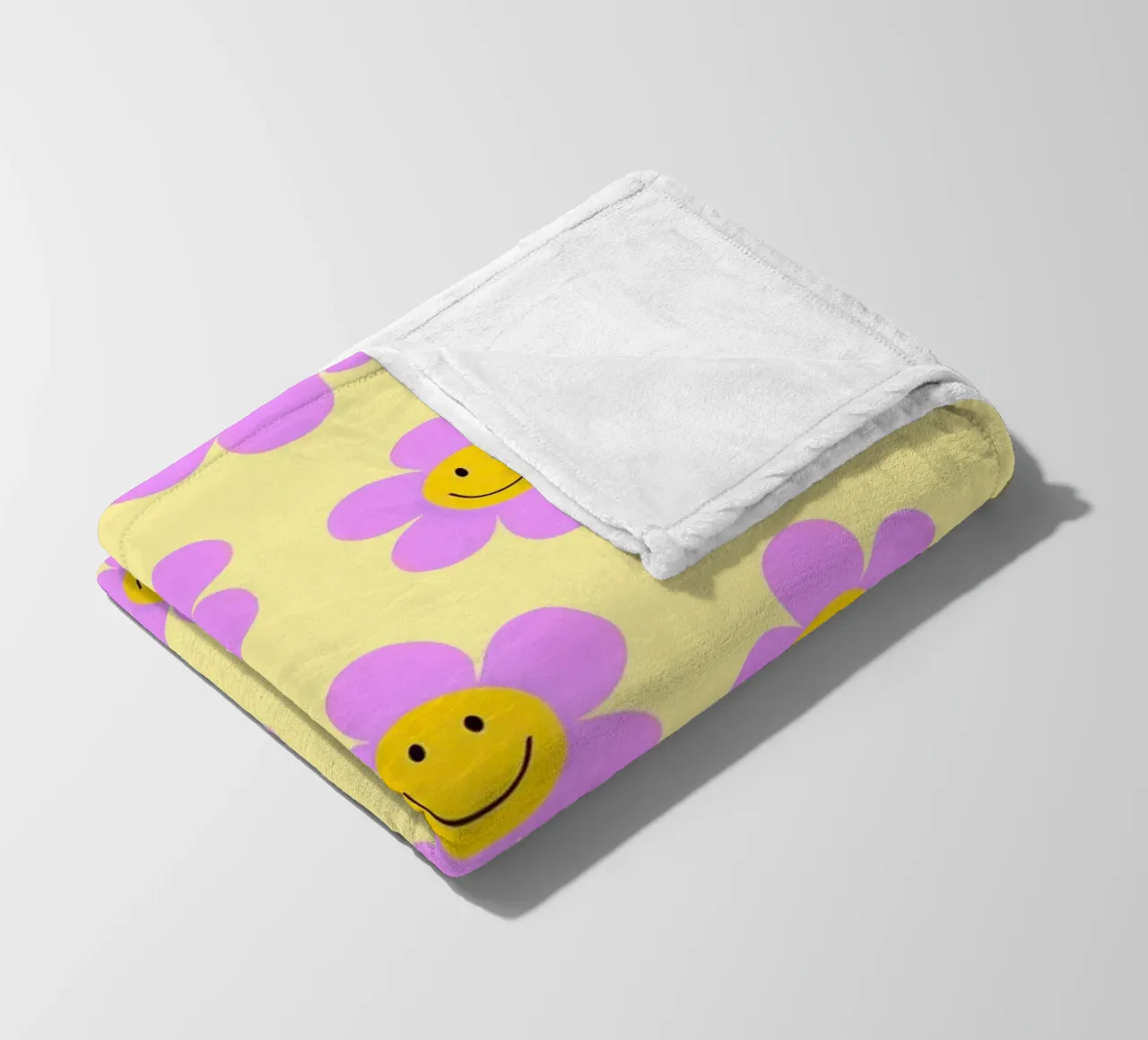 Sunflower Smile Pattern coperta in pile da Attaboy Dsgn