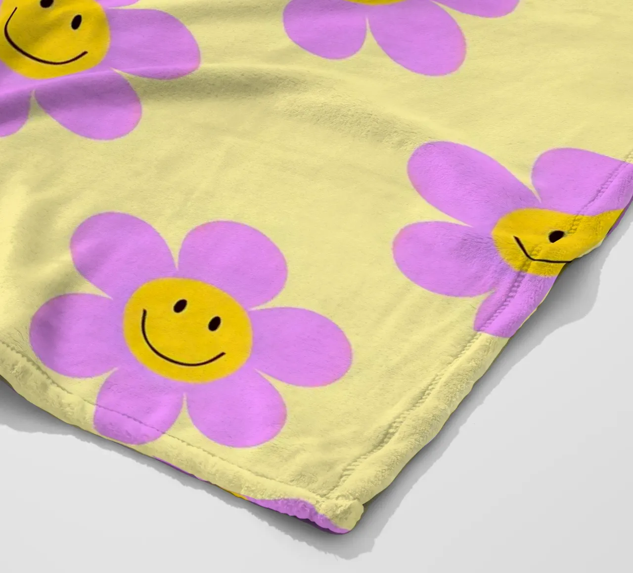 Sunflower Smile Pattern coperta in pile da Attaboy Dsgn