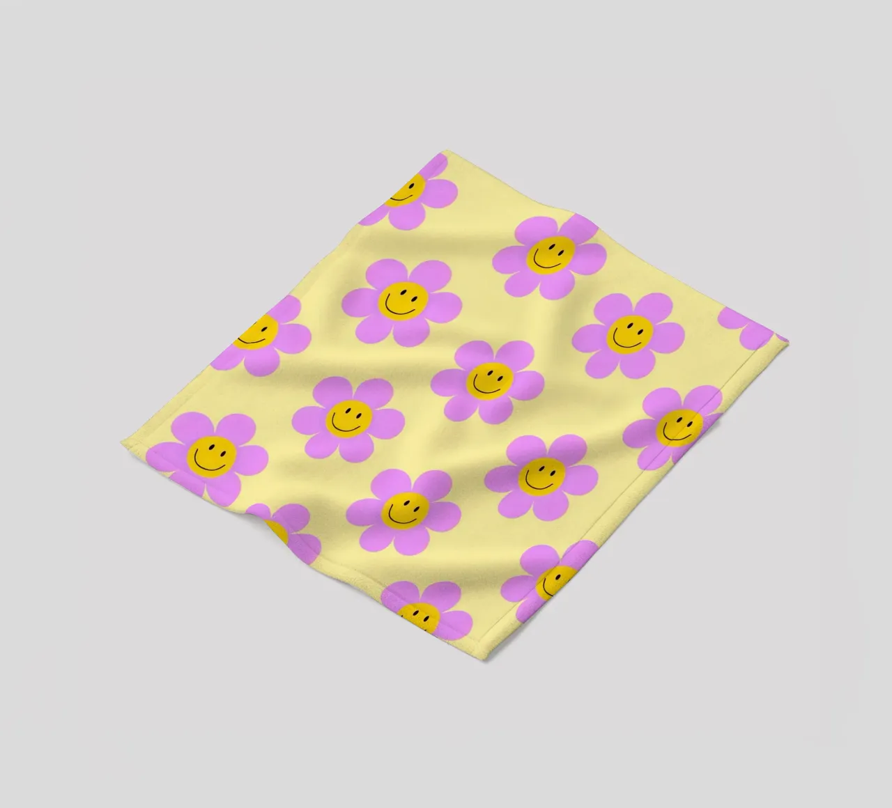 Sunflower Smile Pattern coperta in pile da Attaboy Dsgn