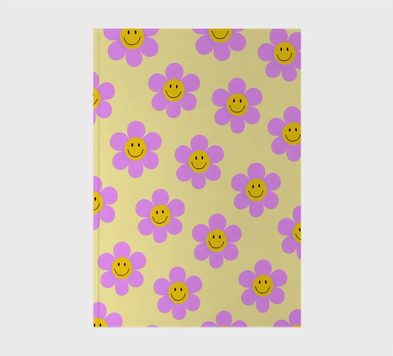 Sunflower Smile Pattern notebook by Attaboy Dsgn