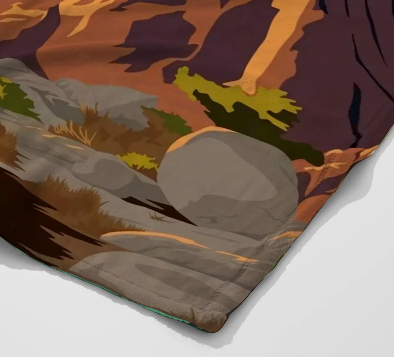 Joshua Tree I Fleecedecke von Morgan Scotts