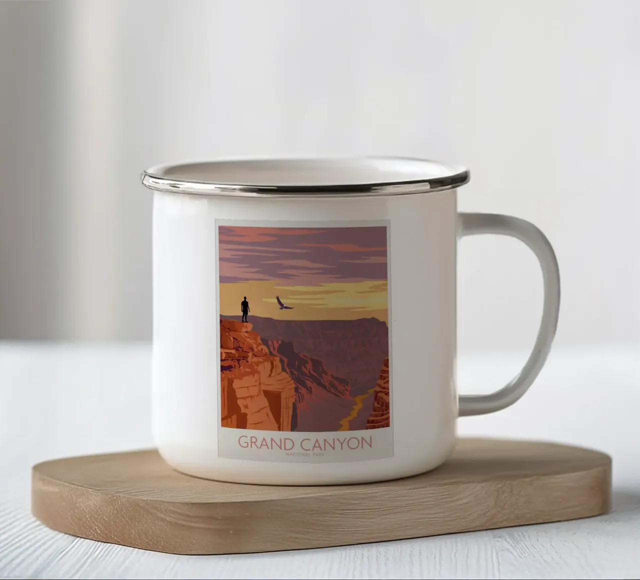 Grand Canyon II tazza in smalto da Morgan Scotts