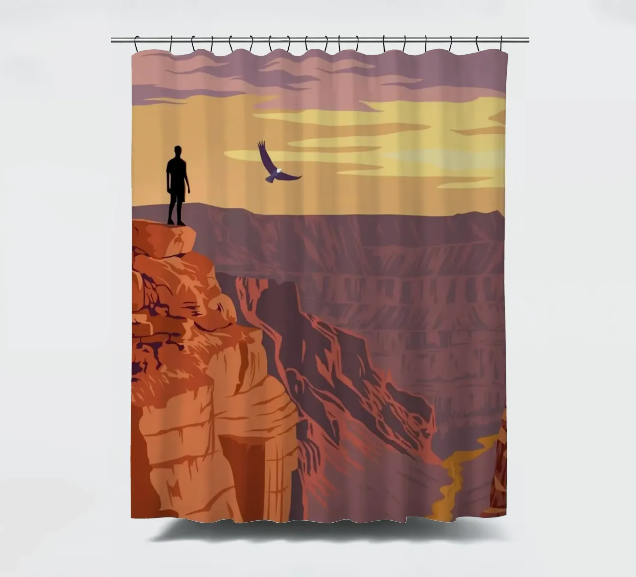 Grand Canyon II shower curtain by Morgan Scotts