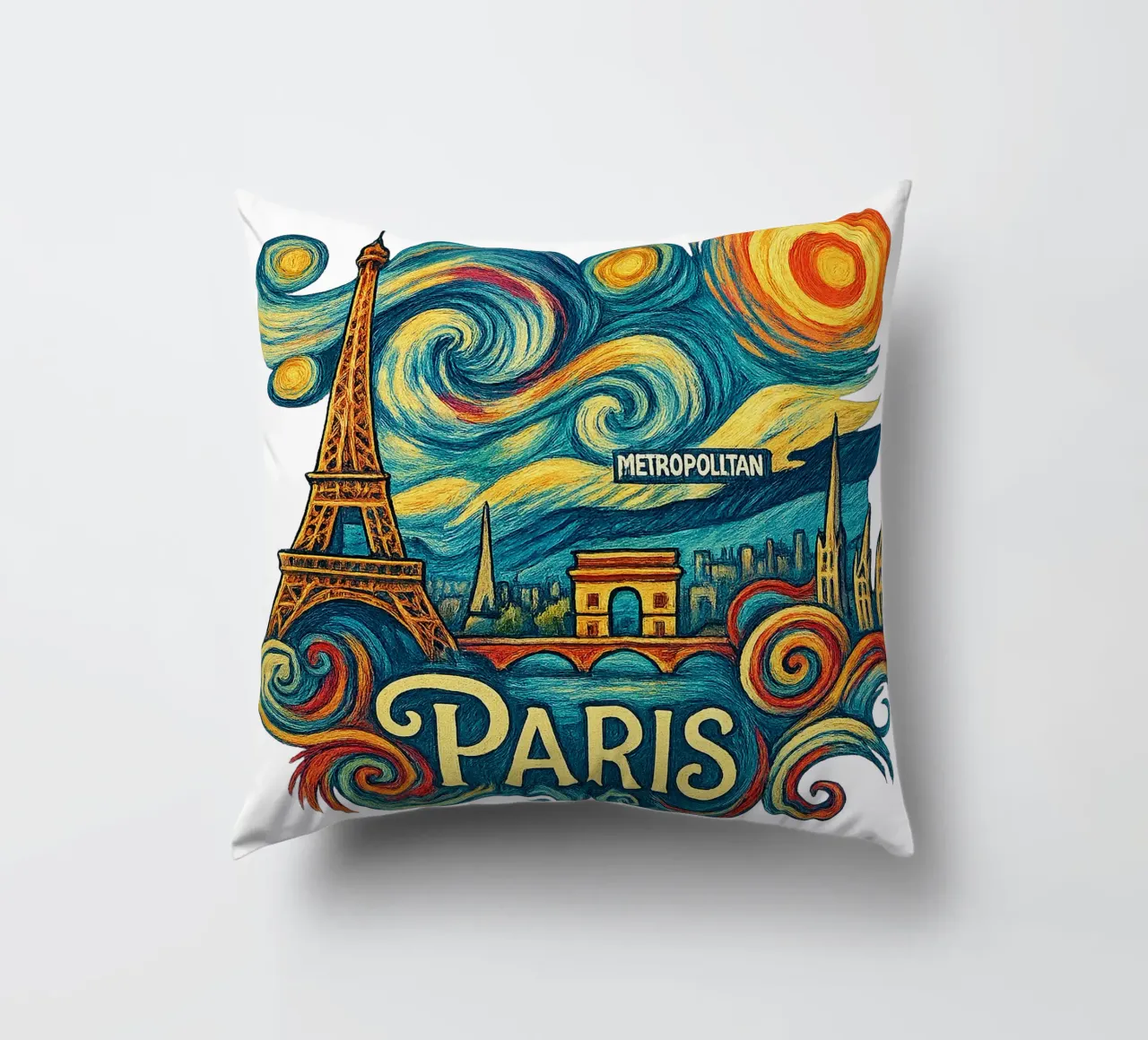 FREE PARIS cuscino da Vintage Van Gogh