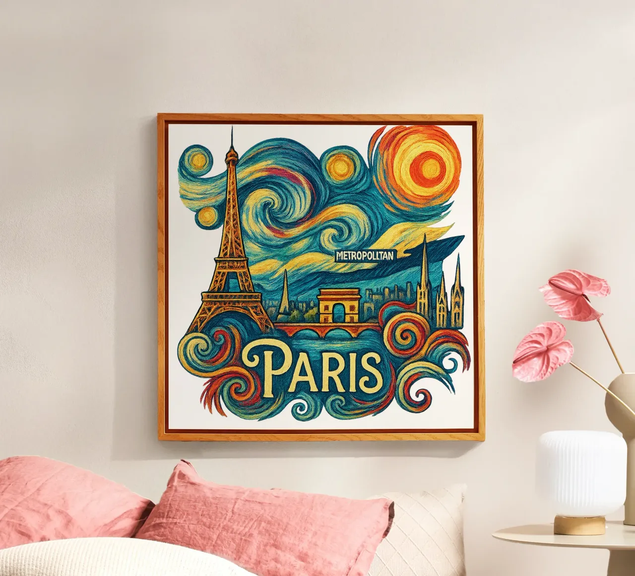 FREE PARIS plexiglass da Vintage Van Gogh