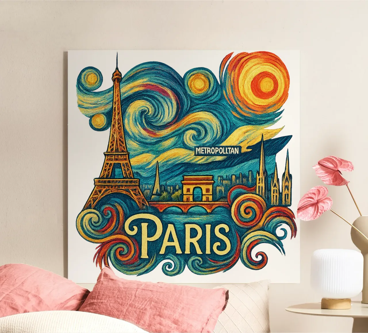 FREE PARIS plexiglass da Vintage Van Gogh