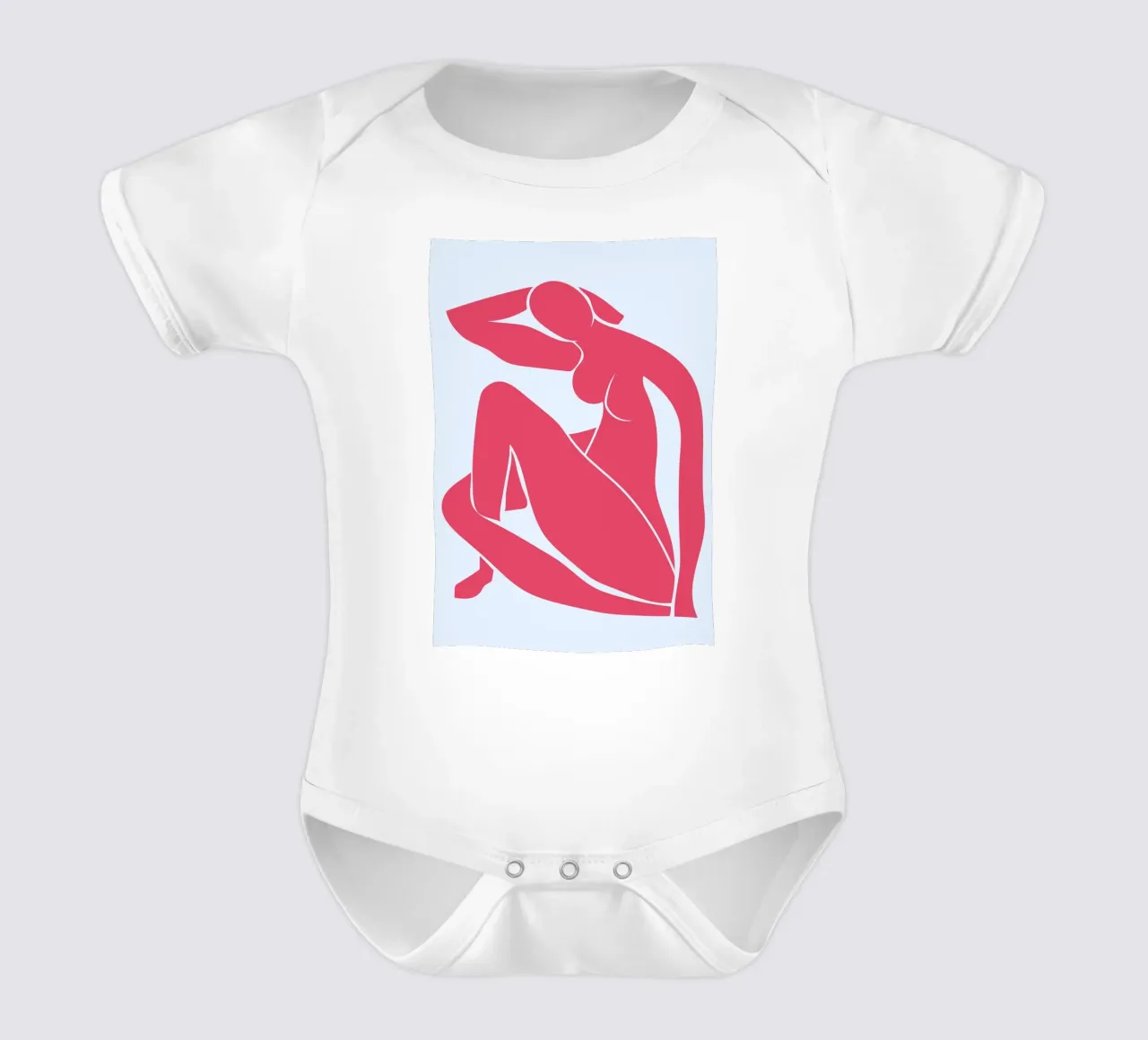 Matisse Stijl Naakte Vrouw Abstract Print - Moderne Kunst babyrompertje korte mouwen van homdeco