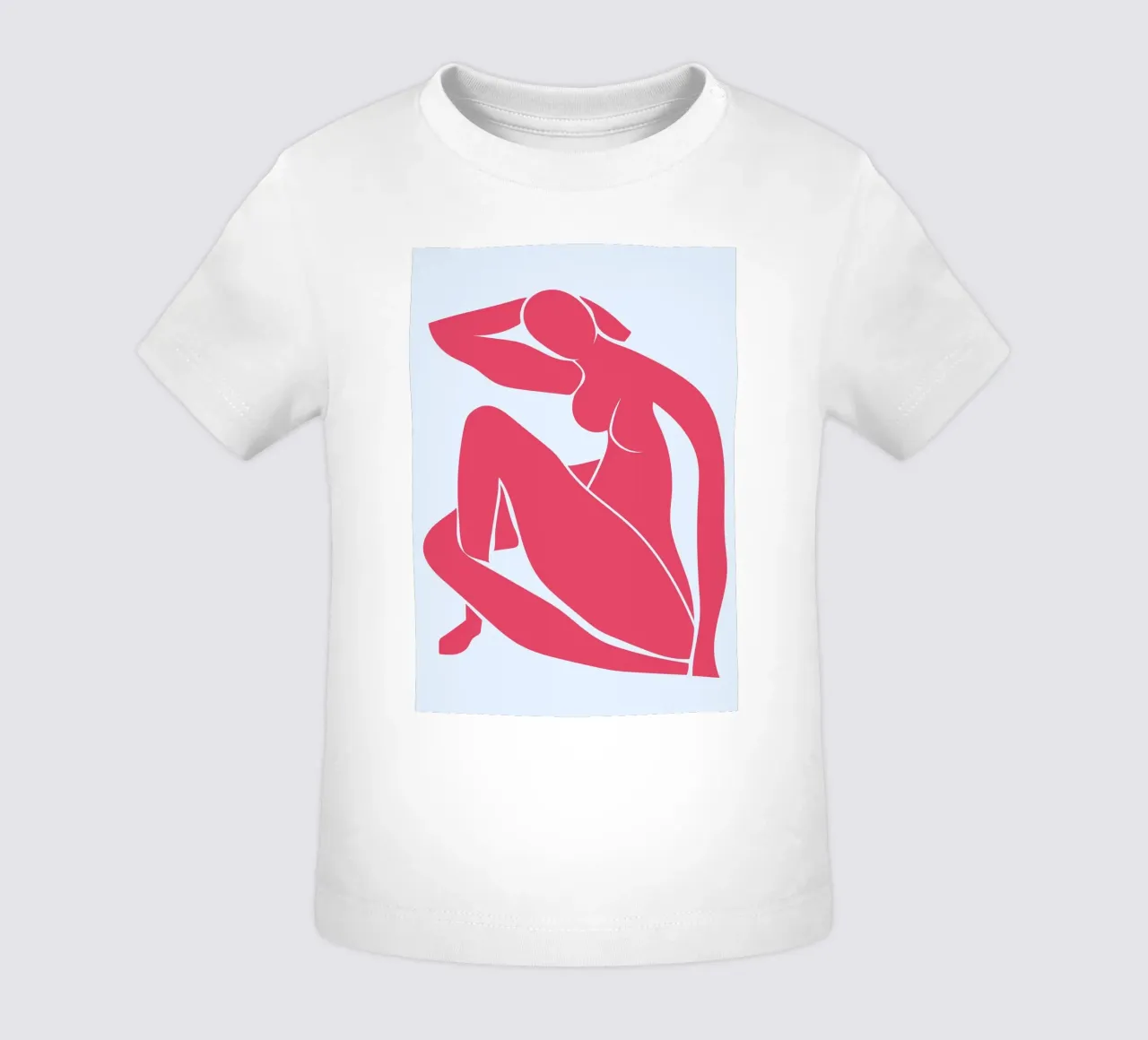 Matisse Style Nude Woman Abstract Print - Modern Art baby t-shirt by homdeco