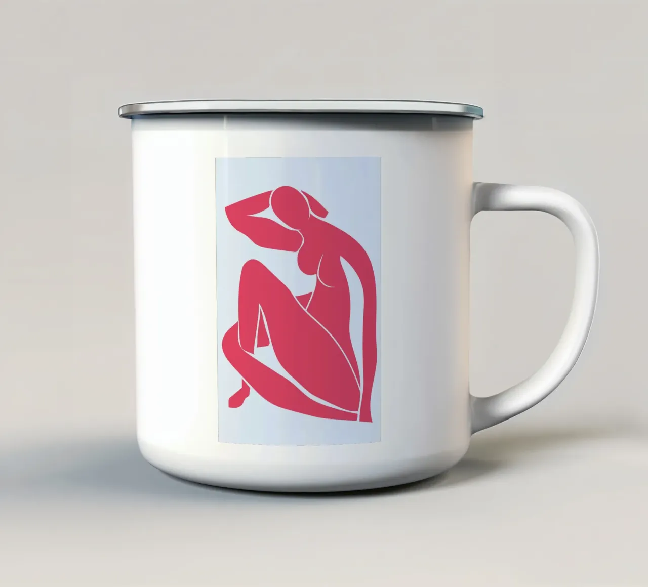 Matisse Stijl Naakte Vrouw Abstract Print - Moderne Kunst emaille mok van homdeco