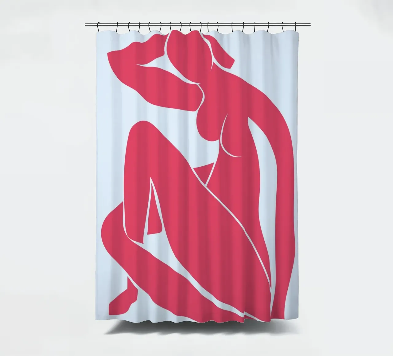 Matisse Style Nude Woman Abstract Print - Modern Art shower curtain by homdeco