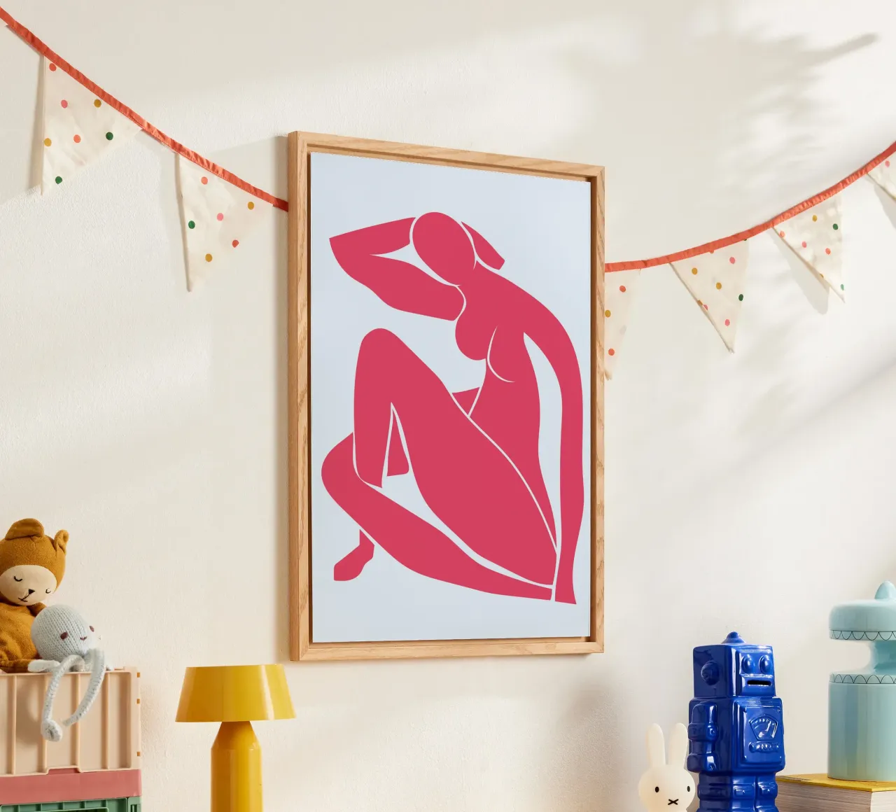 Matisse Style Nude Woman Abstract Print - Modern Art acrylic glass by homdeco