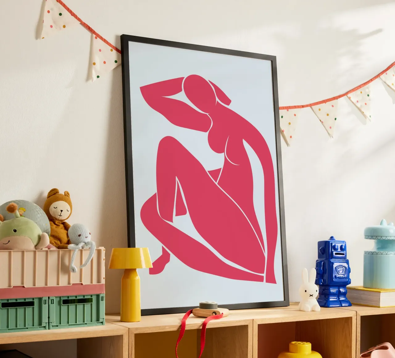 Matisse Style Nude Woman Abstract Print - Modern Art hahnemühle by homdeco