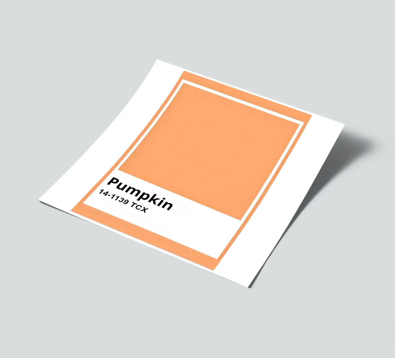 Pantone Pumpkin Color Block Minimalist Print sticker sheet by homdeco