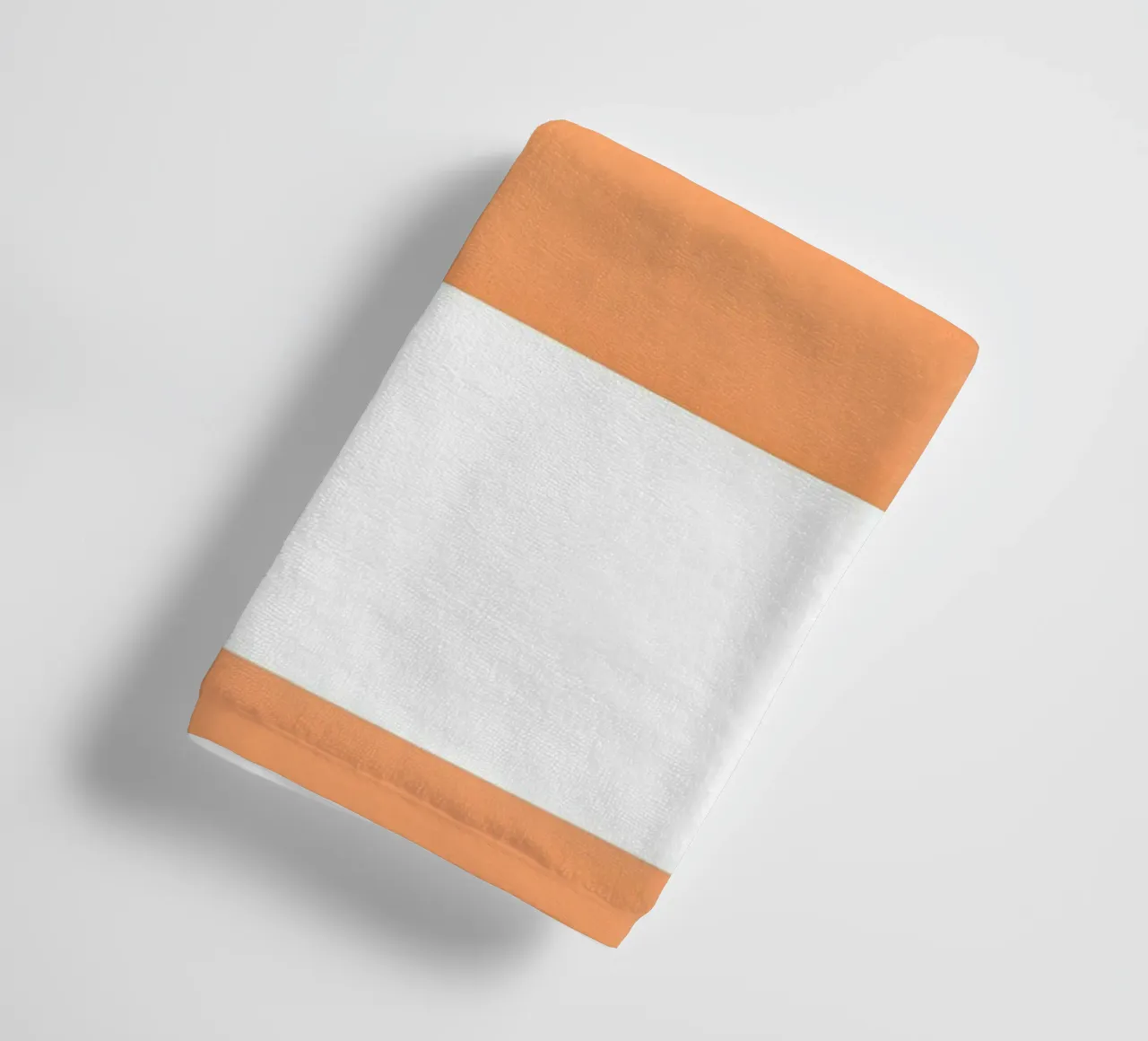 Pantone Pumpkin Color Block Minimalist Print towel by homdeco