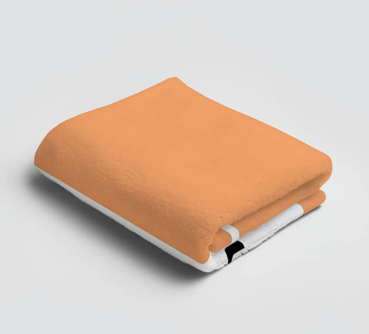 Pantone Pumpkin Color Block Minimalist Print towel by homdeco
