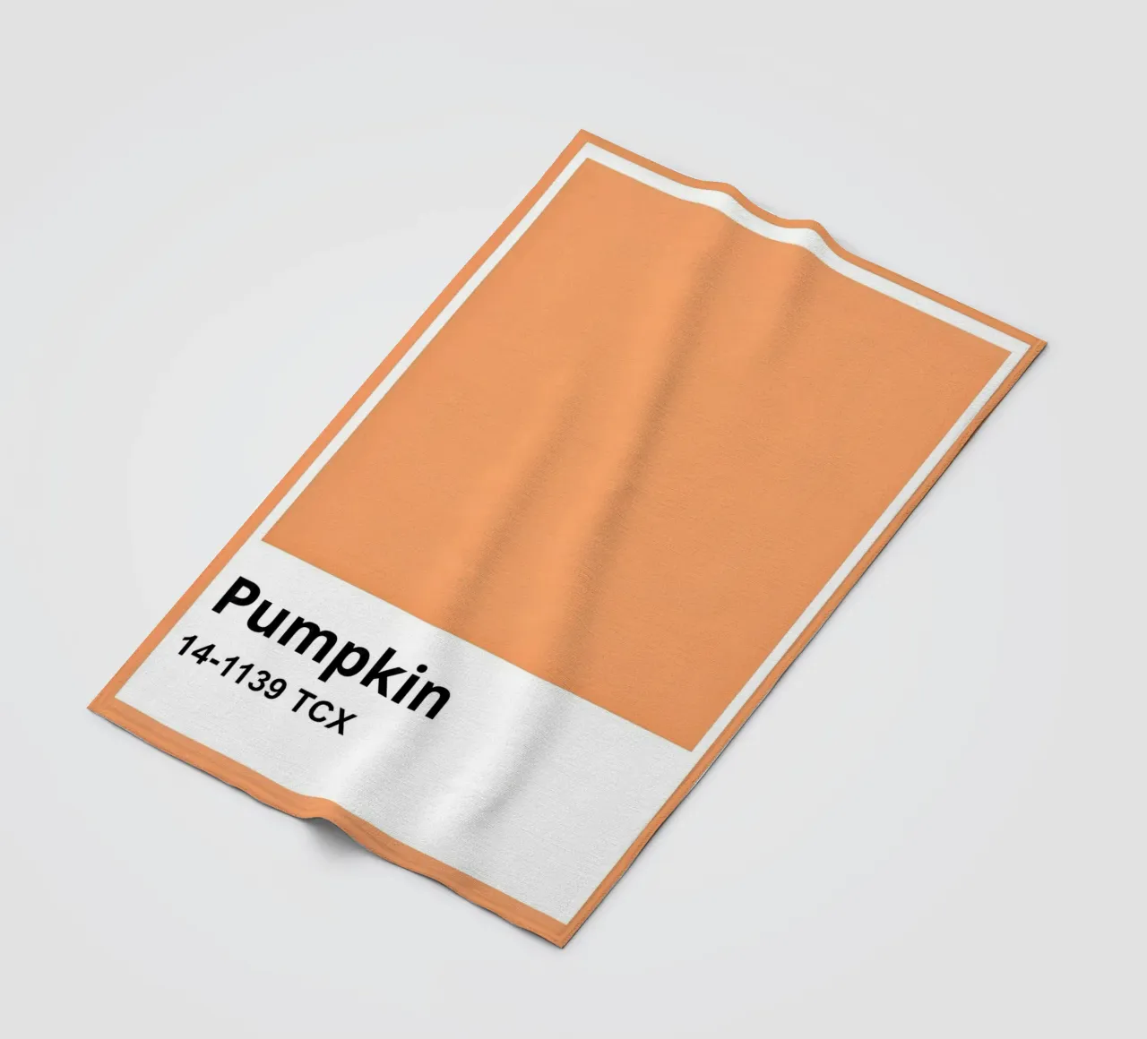 Pantone Pumpkin Color Block Minimalist Print fleece blanket by homdeco