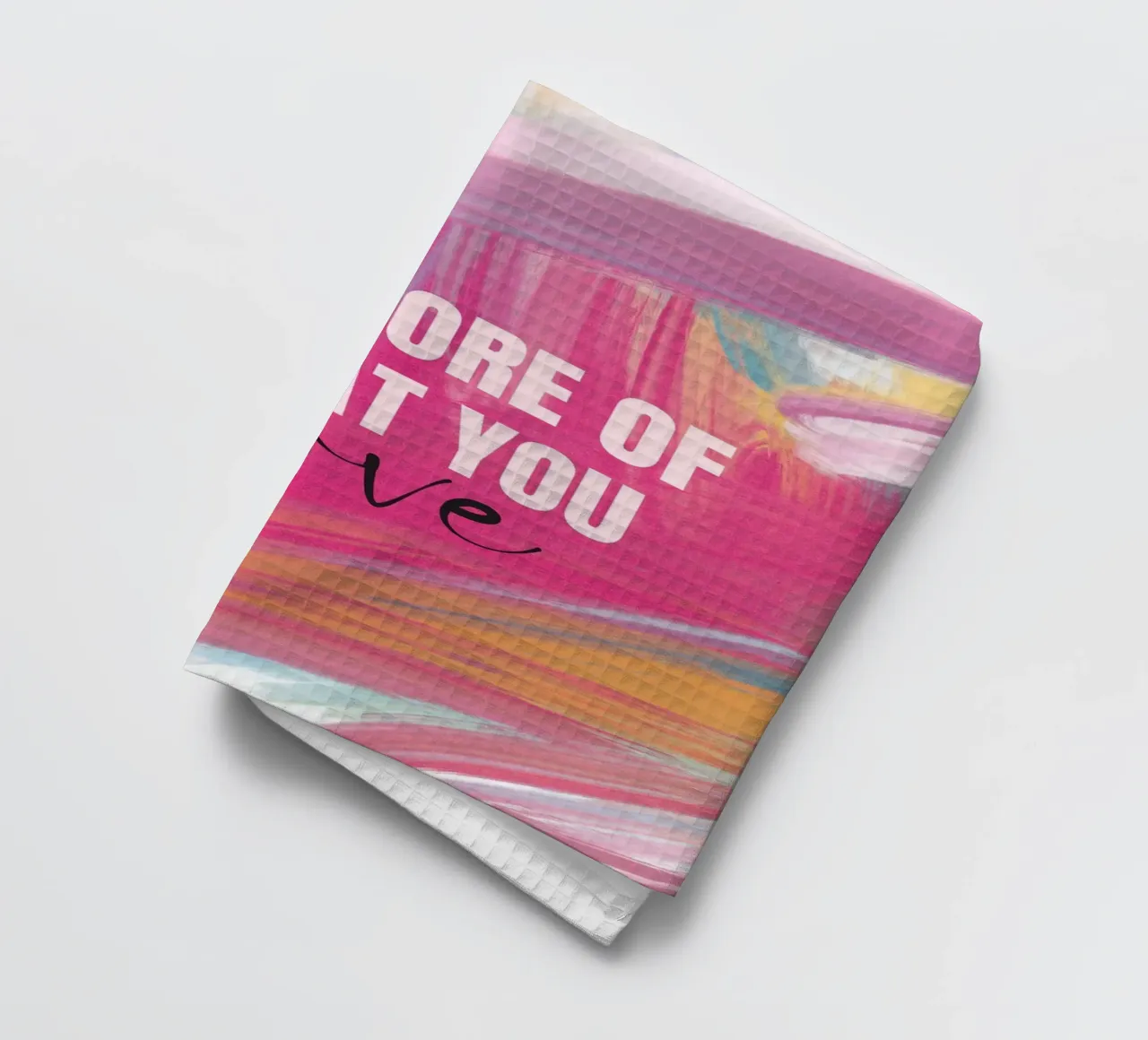 Impression d'art "Do More Of What You Love" (Faites plus de ce que vous aimez) torchon de homdeco