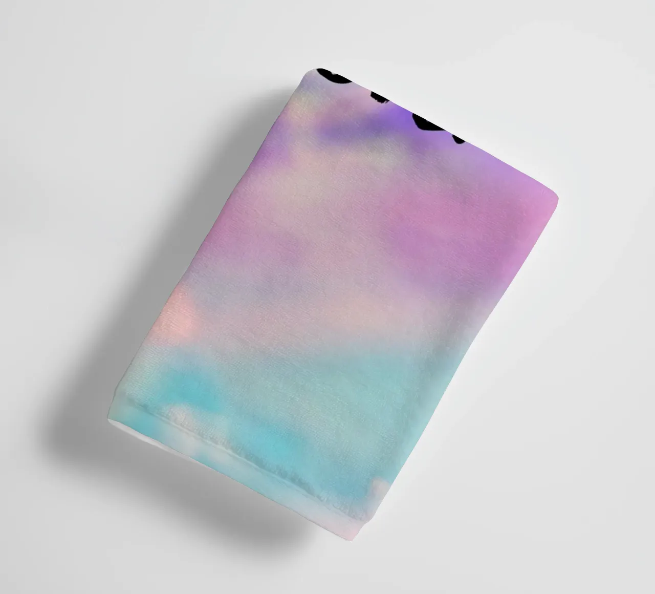 "Do More Of What You Love" Holographic Gradient Print towel by homdeco