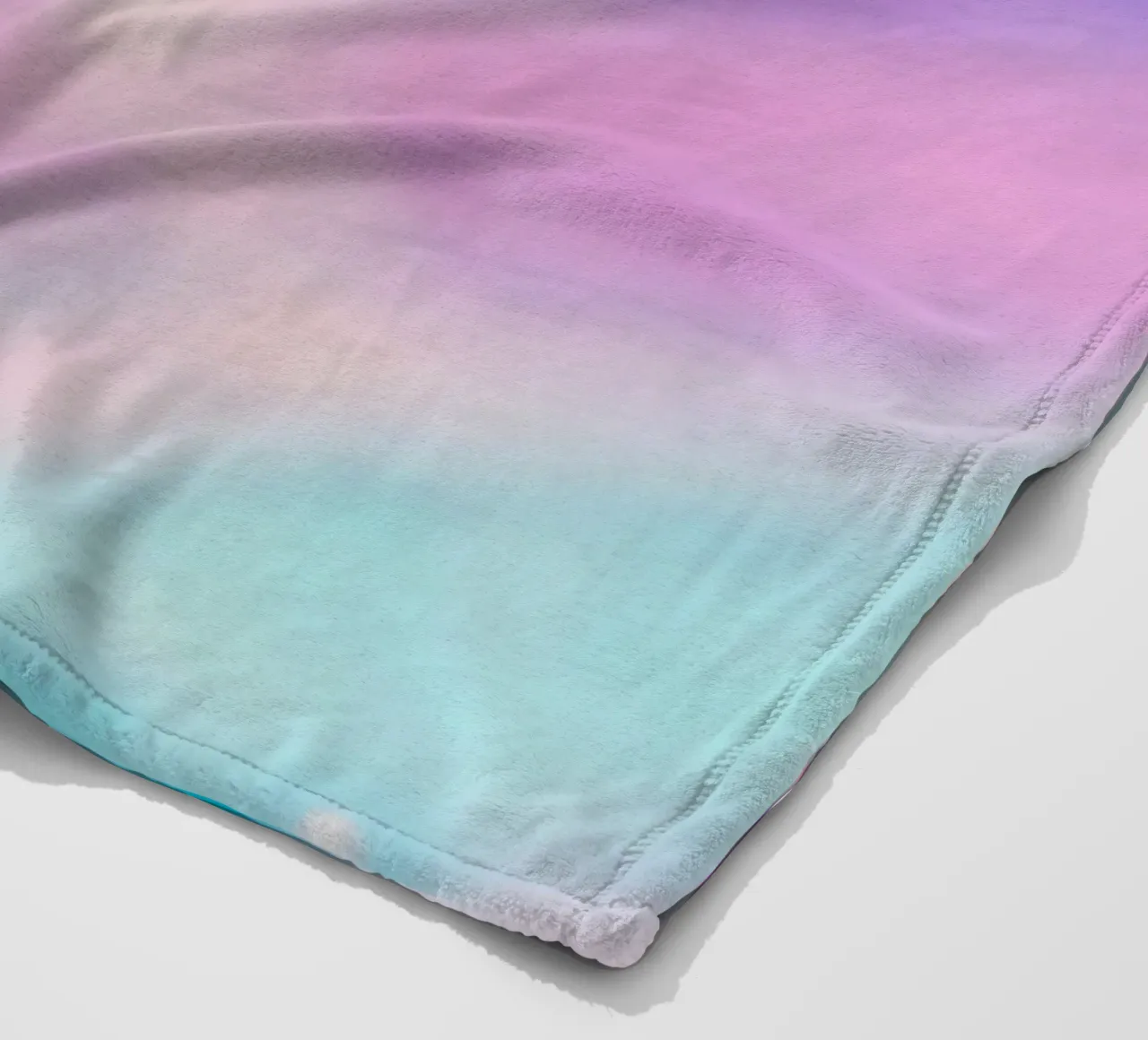 "Do More Of What You Love" Holographic Gradient Print fleece blanket by homdeco